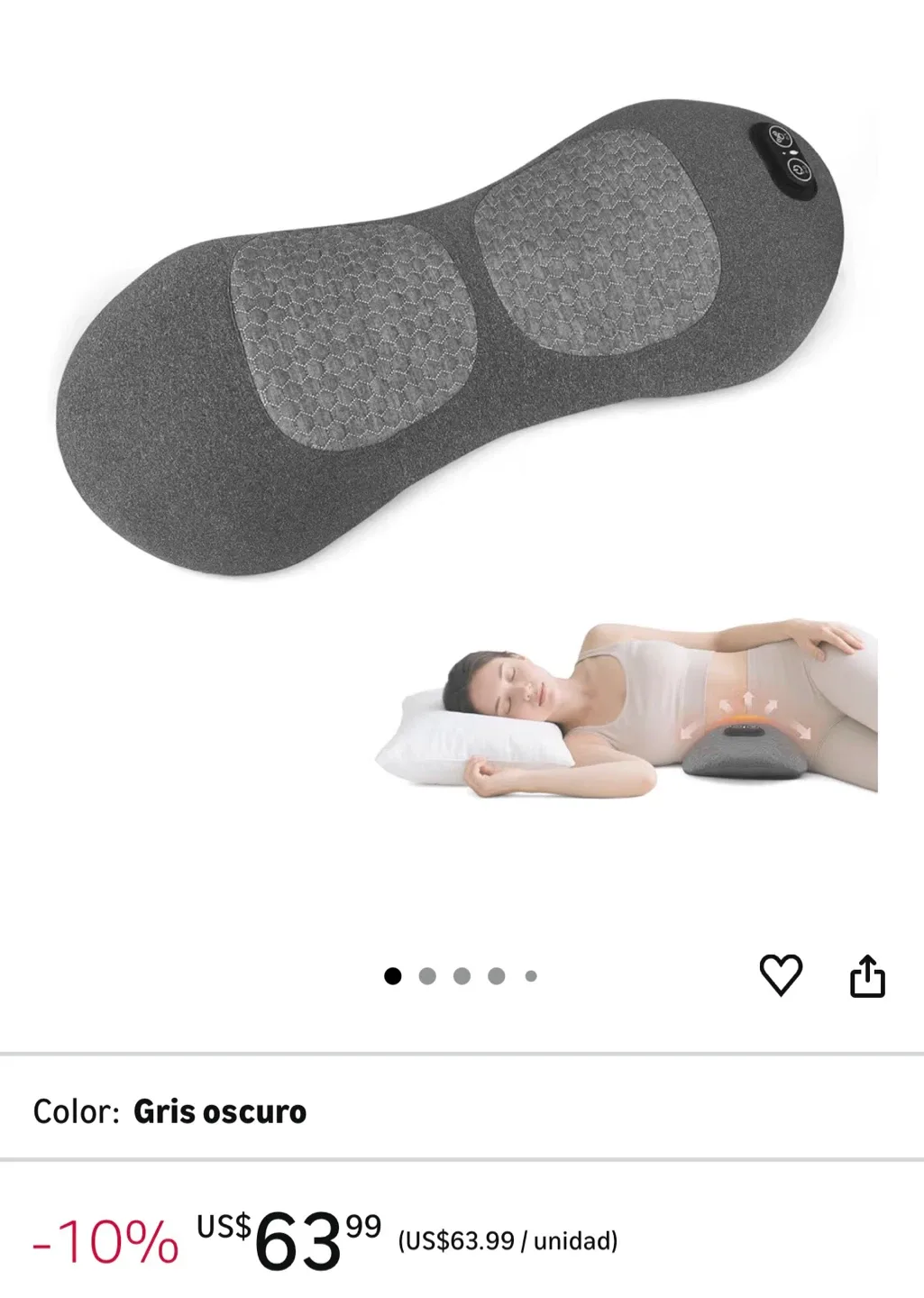 3 in 1 Electric Lumbar Support Pillow image indicator(6)