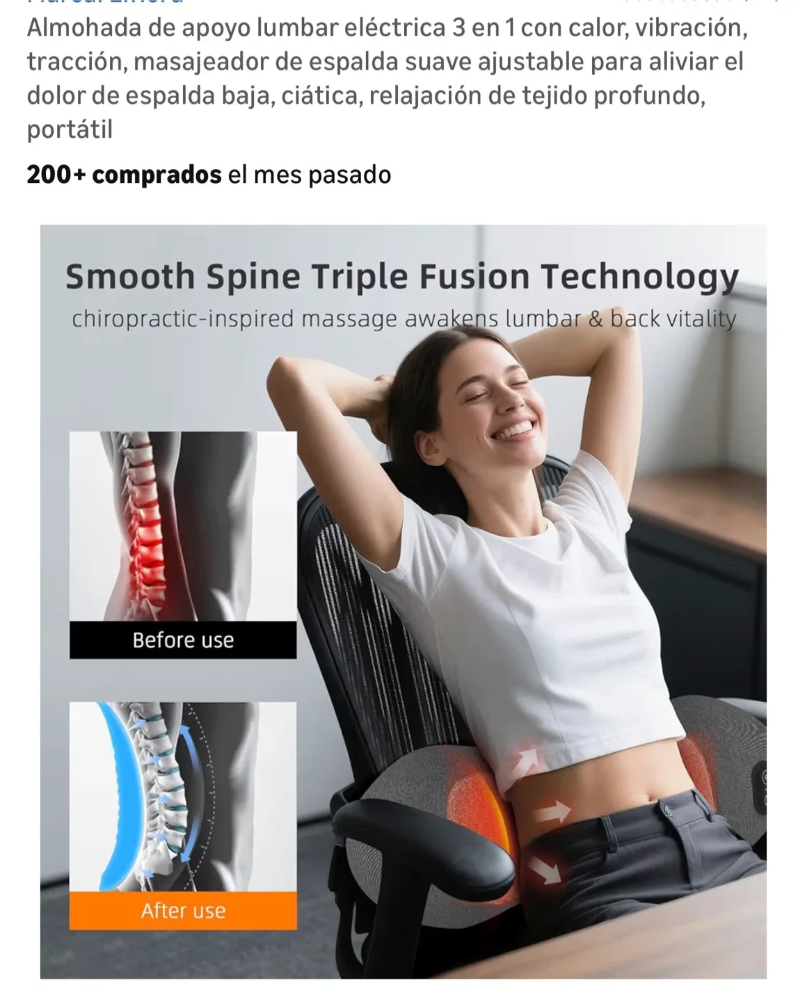 3 in 1 Electric Lumbar Support Pillow image indicator(3)