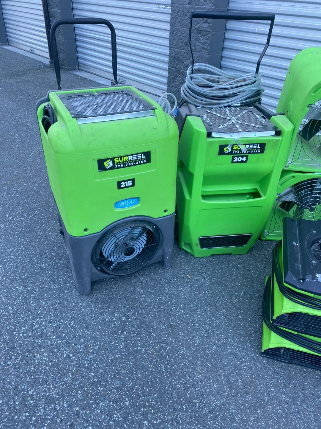 Restoration  equipment dehumidifiers and fans image indicator(3)