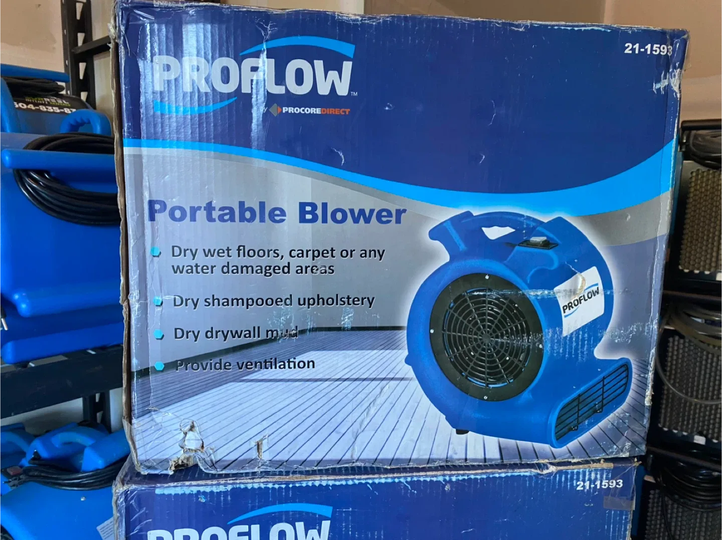 Restoration  equipment dehumidifiers and fans image indicator(9)