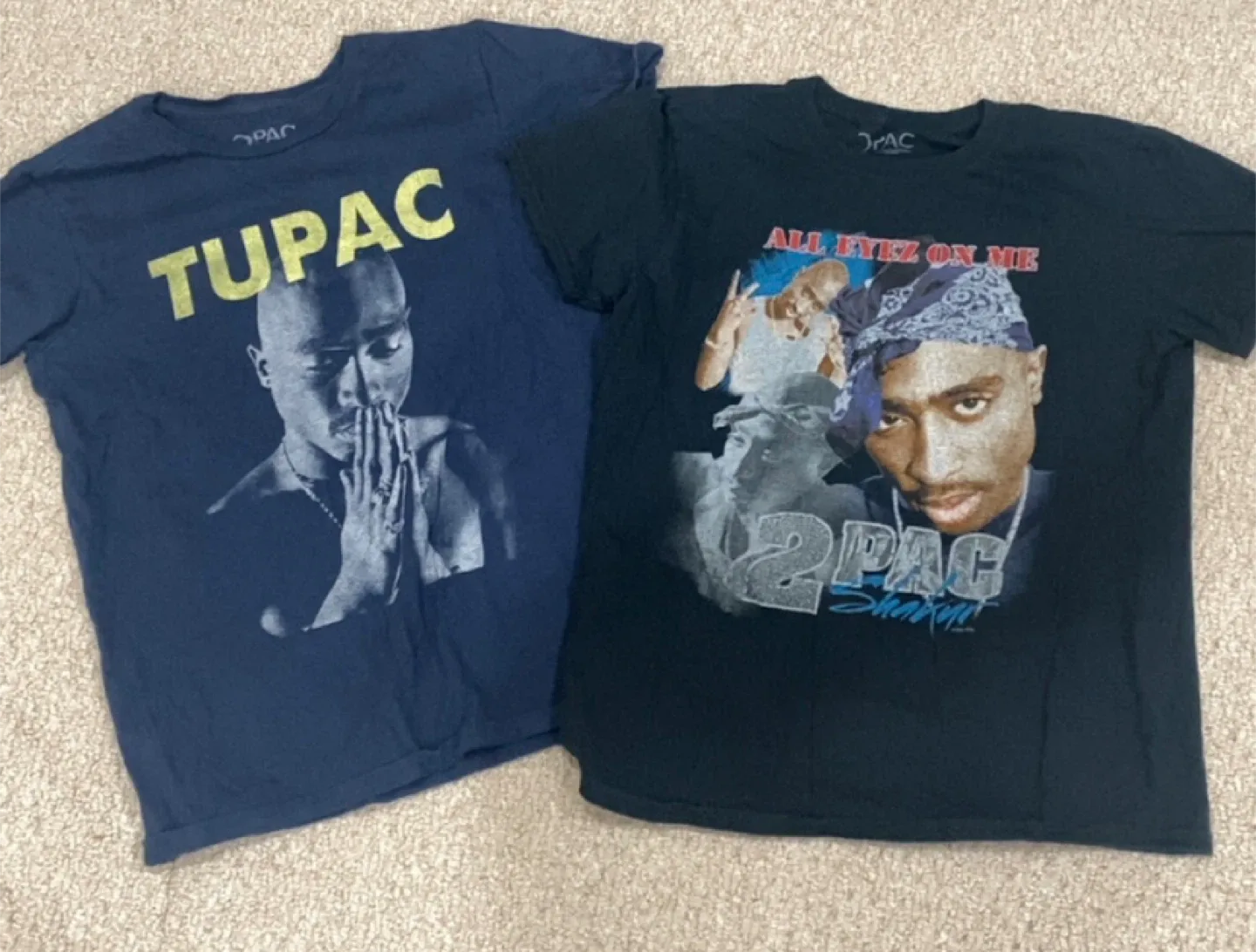 2Pac Graphic T-Shirts - Bundle of Two