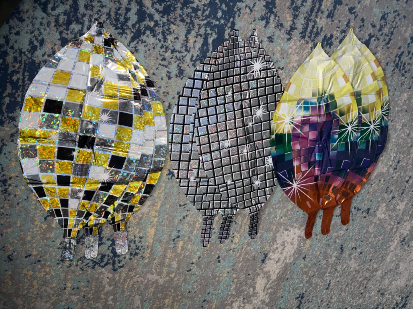 New Party Decoration Pack of 9 Disco Ball Balloons. - photo 5
