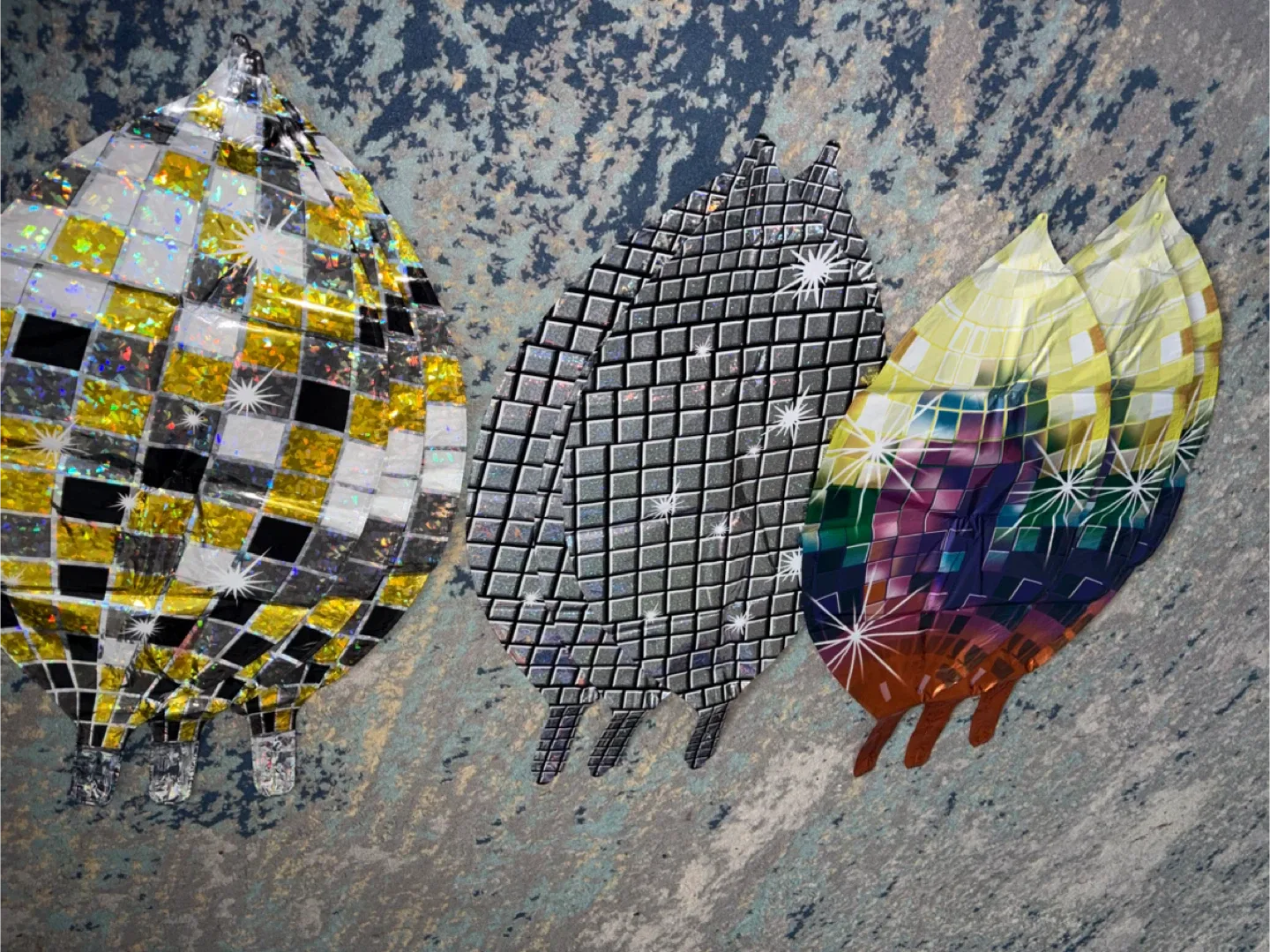 New Party Decoration Pack of 9 Disco Ball Balloons. image indicator(8)