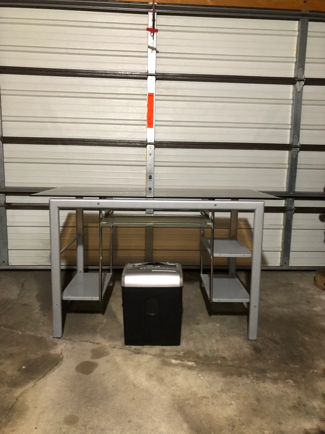 Glass Top Computer Desk