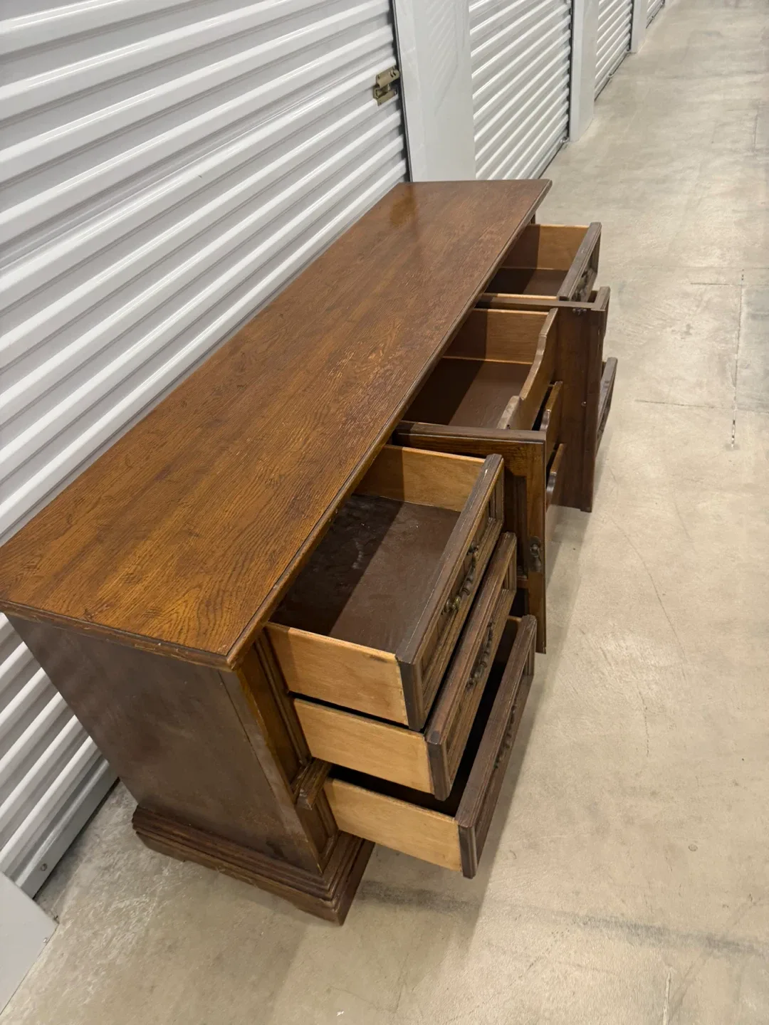 Vintage Brown Wood Dresser image indicator(5)