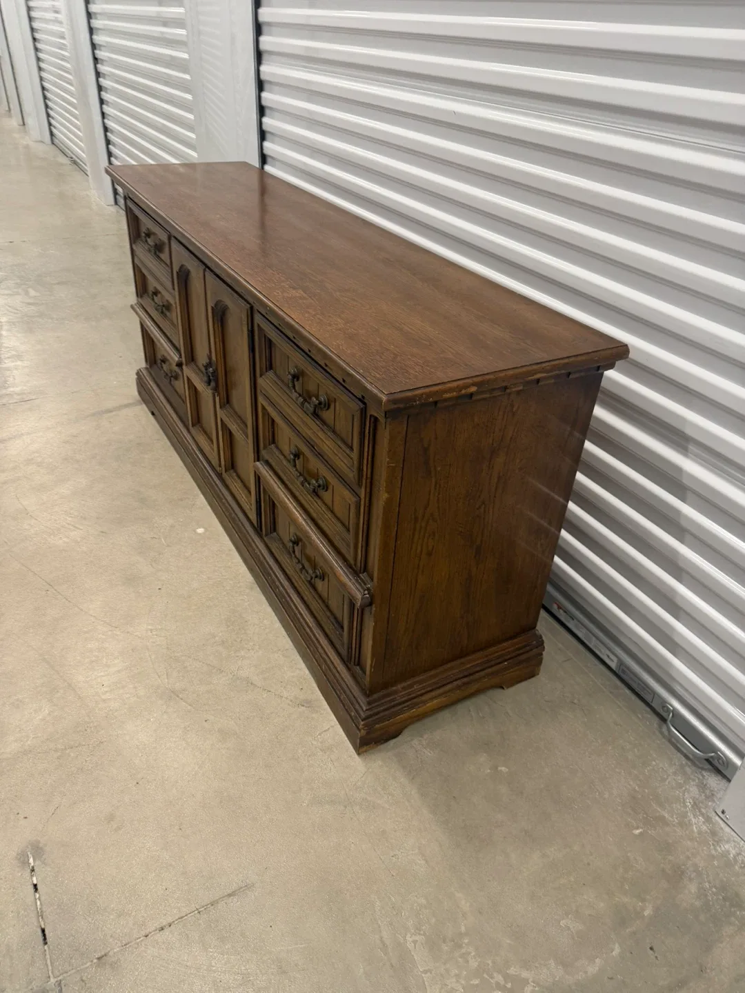 Vintage Brown Wood Dresser image indicator(7)