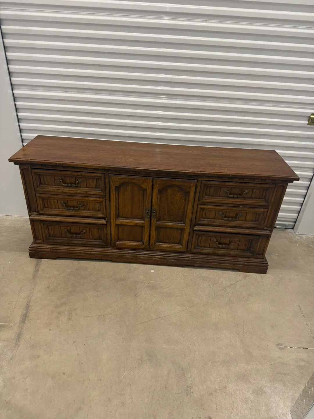 Vintage Brown Wood Dresser image indicator(10)