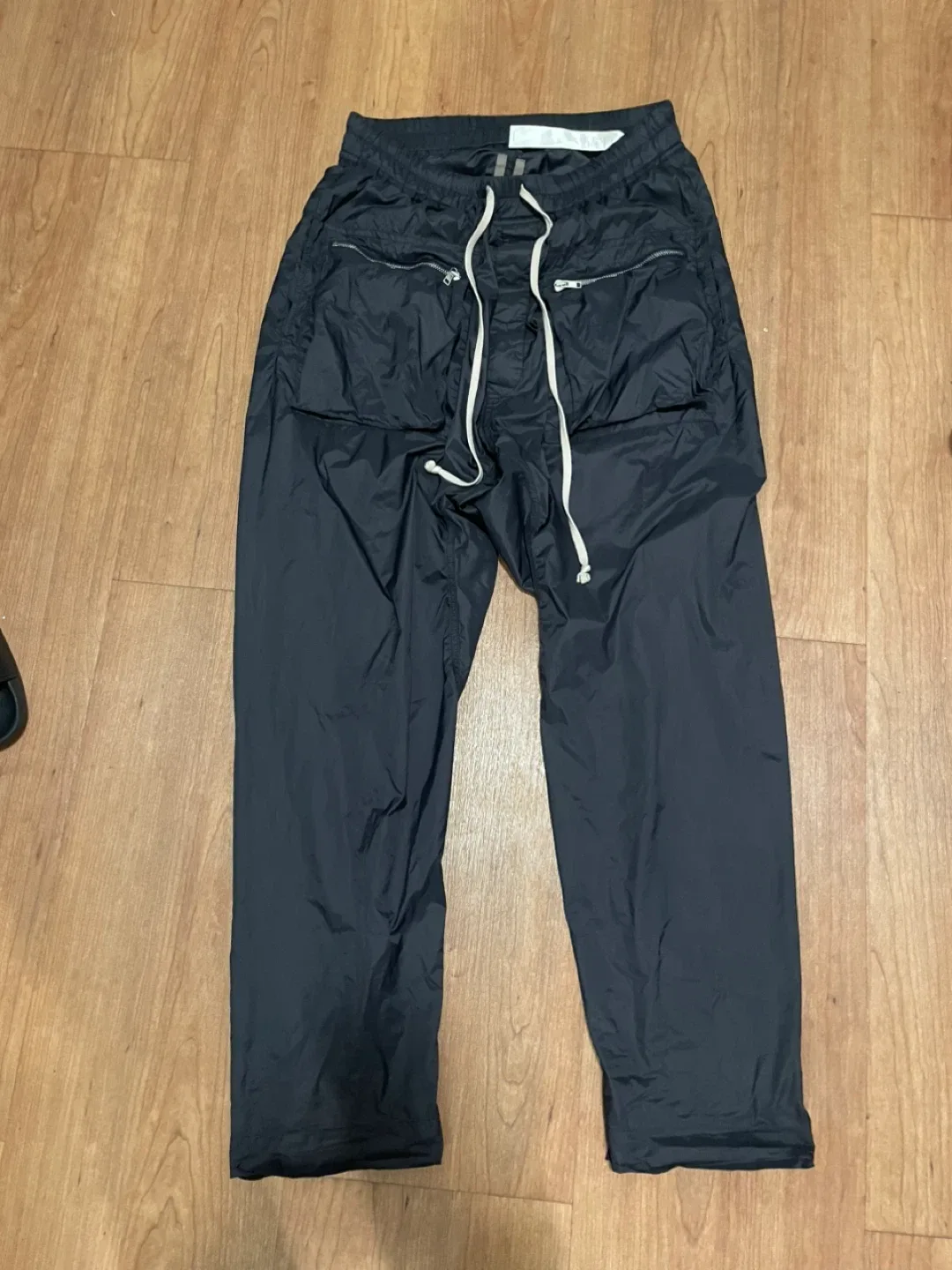 Rick Owens Black Nylon Pants Size M