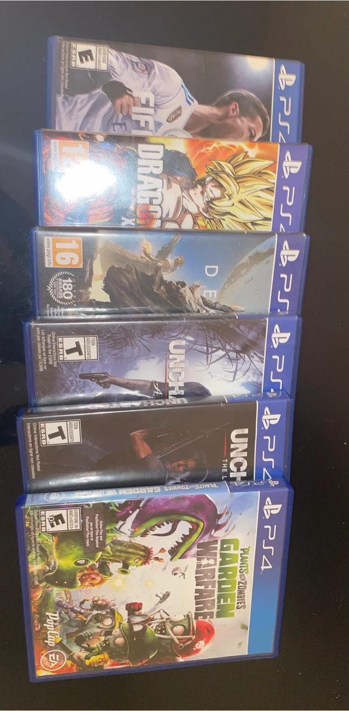 PS4 Games Bundle - Uncharted, Destiny, Dragon Ball, FIFA
