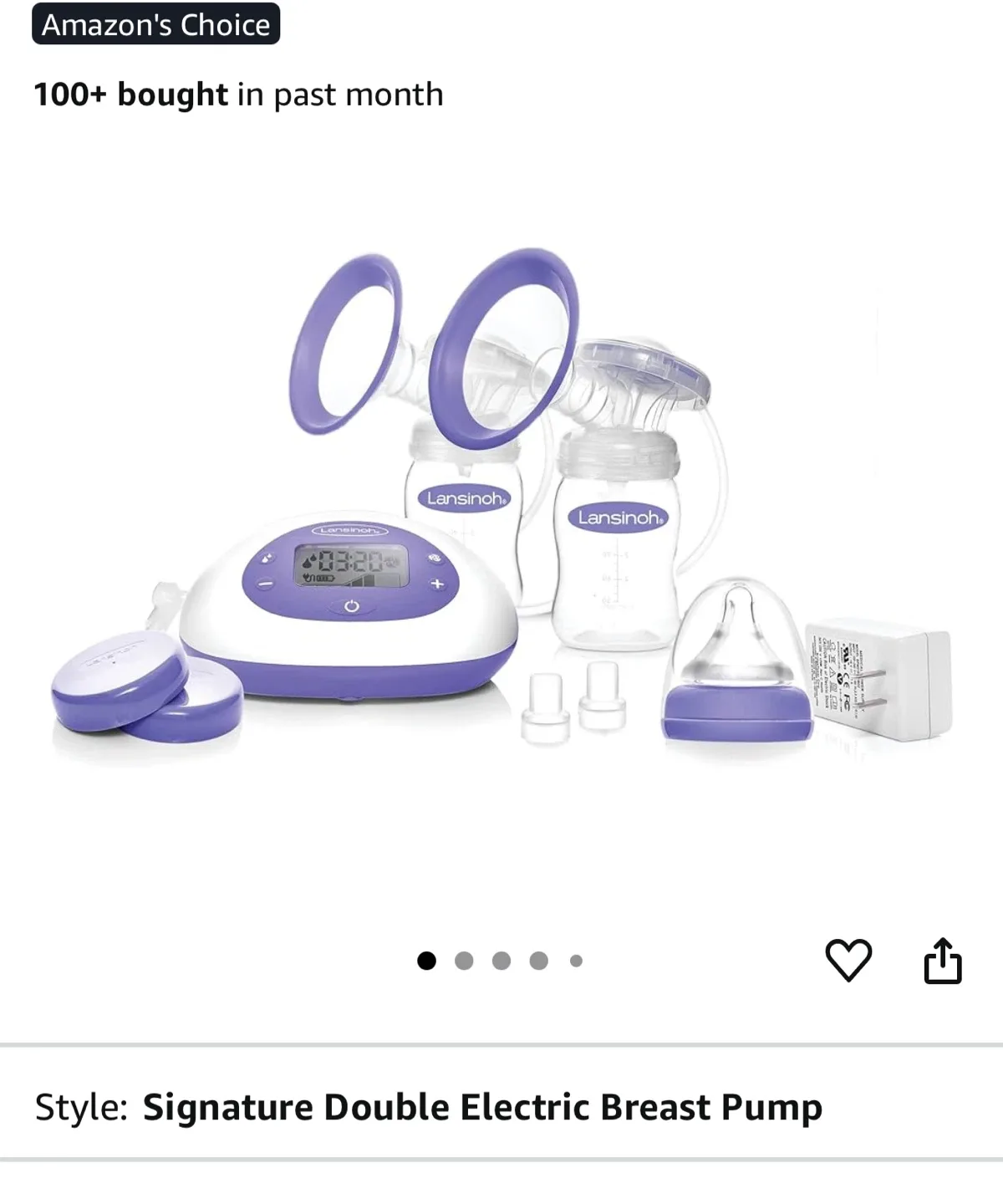 Lansinoh Signature Pro Double Electric Breast Pump image indicator(3)