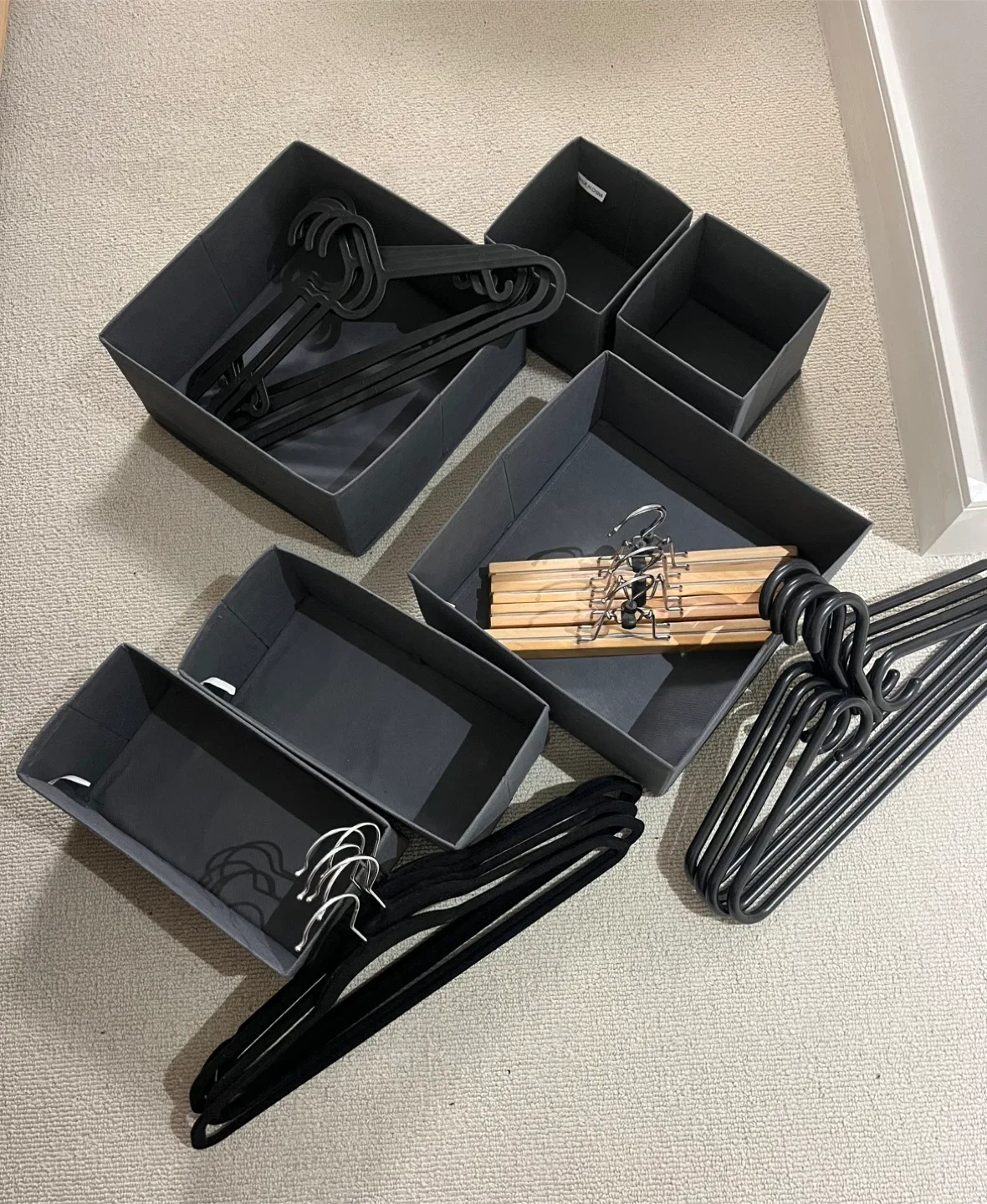 Storage Bins & Hangers - Closet Organizers