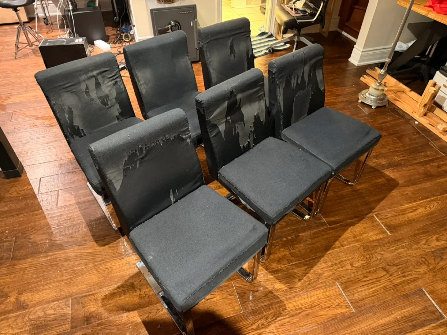 Dining chairs Set of 6 Black image indicator(2)