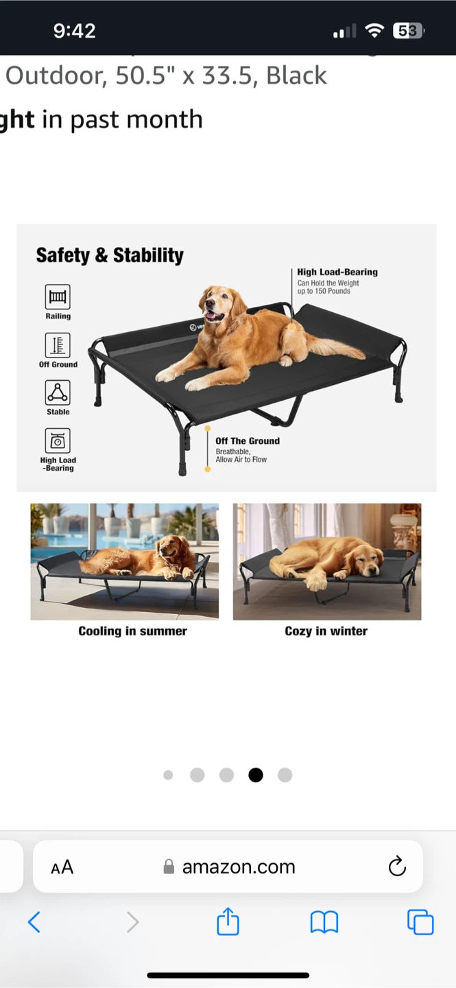 XL dog bed raised - photo 3