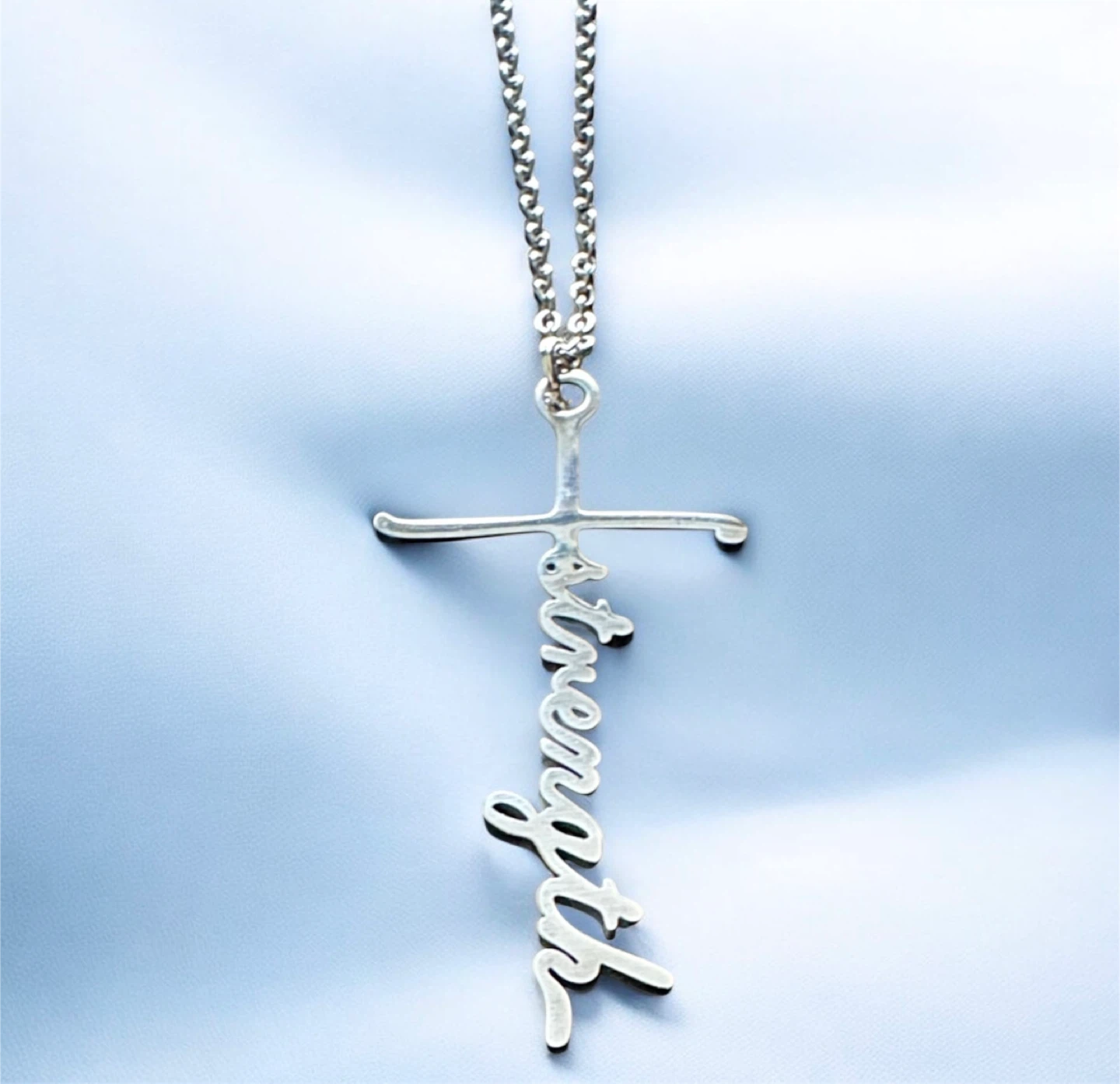 Strength Cross Pendant Necklace