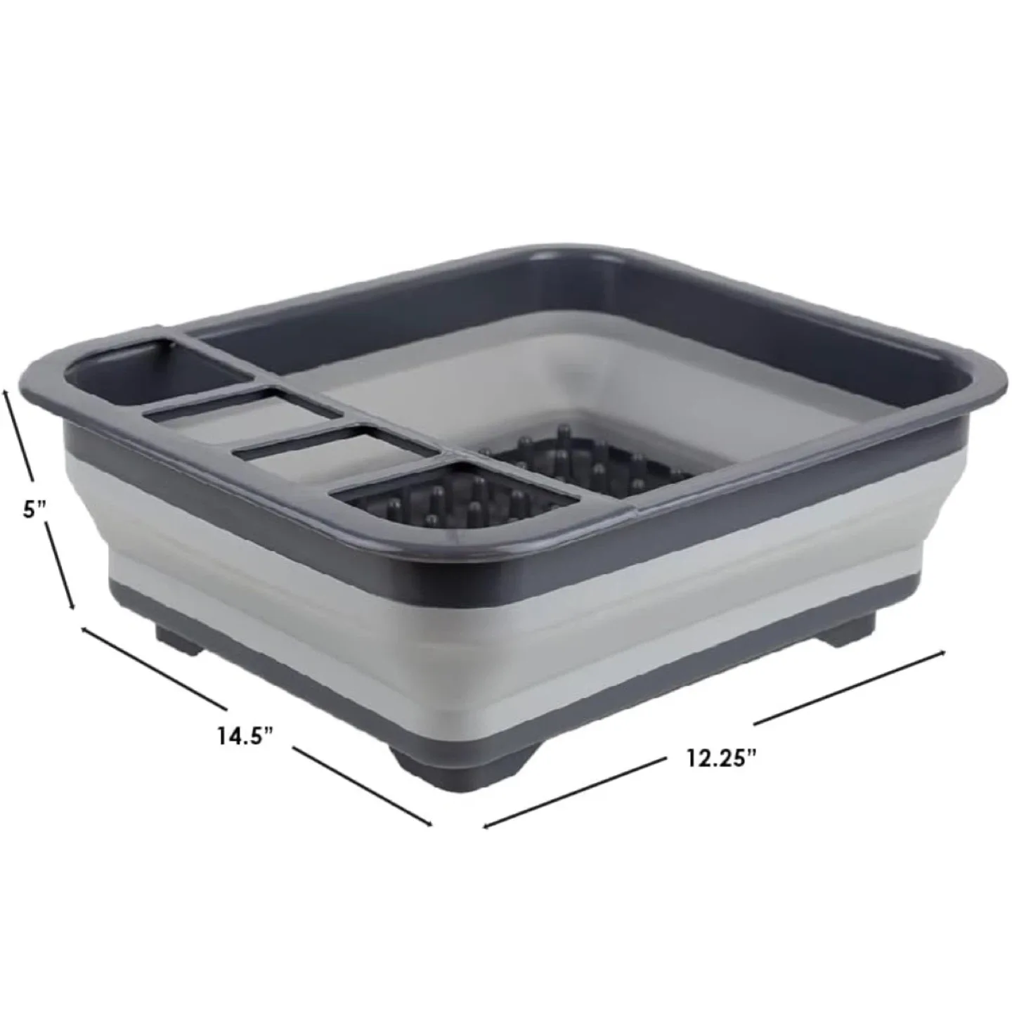 Collapsible Dish Drying Rack - Grey image indicator(3)