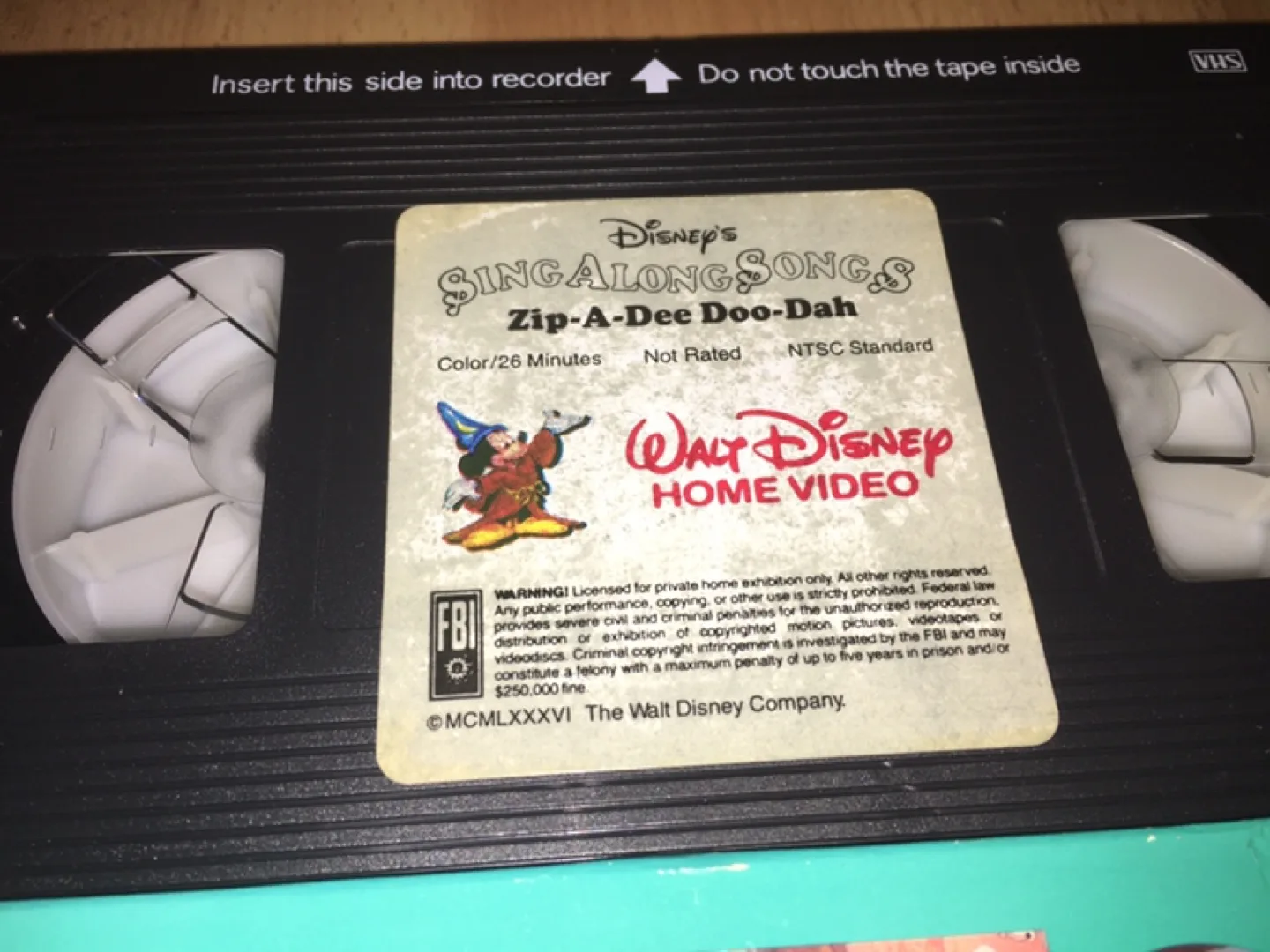 VHS Disney's Sing-Along Songs Zip-A-Dee-Doo-Dah image indicator(2)