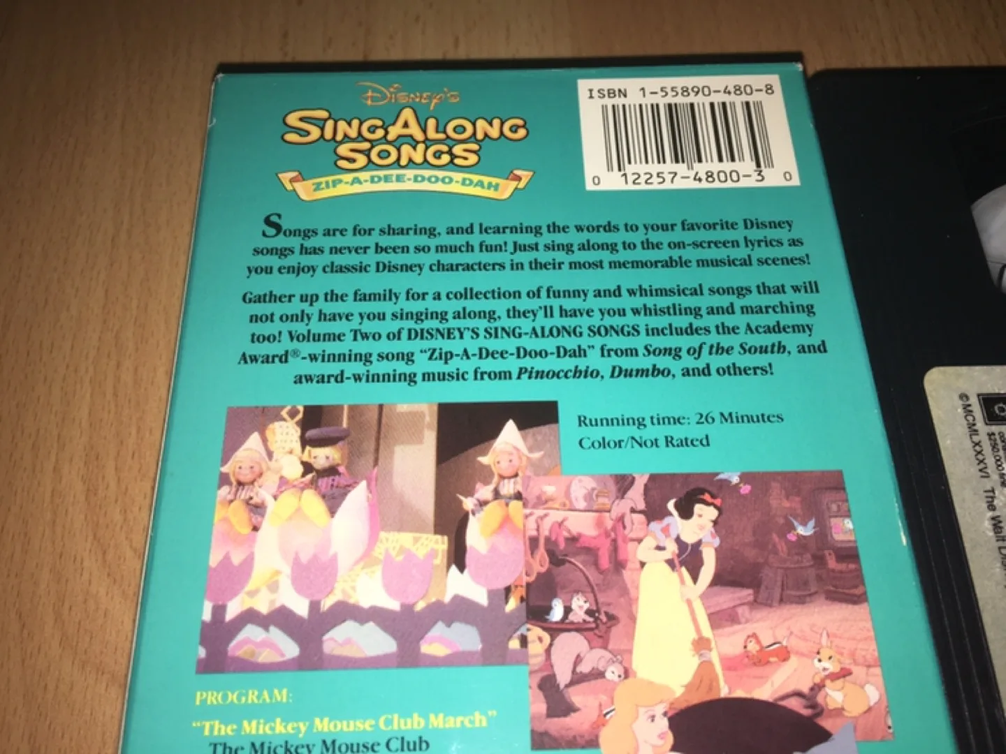 VHS Disney's Sing-Along Songs Zip-A-Dee-Doo-Dah image indicator(3)