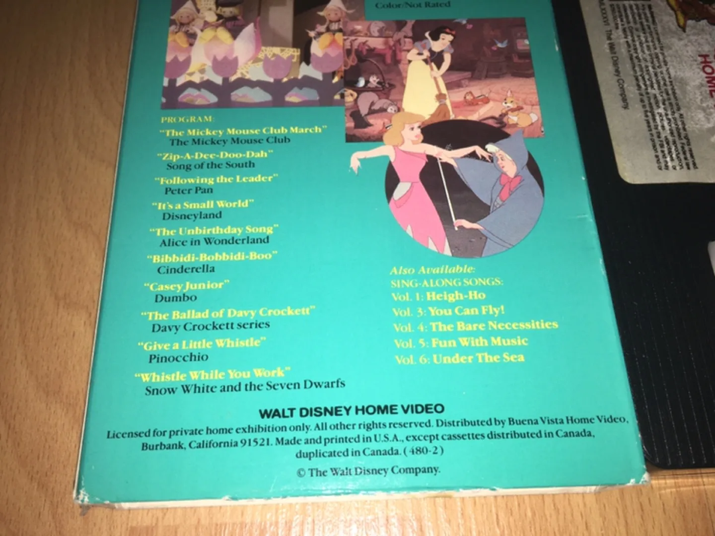 VHS Disney's Sing-Along Songs Zip-A-Dee-Doo-Dah image indicator(4)