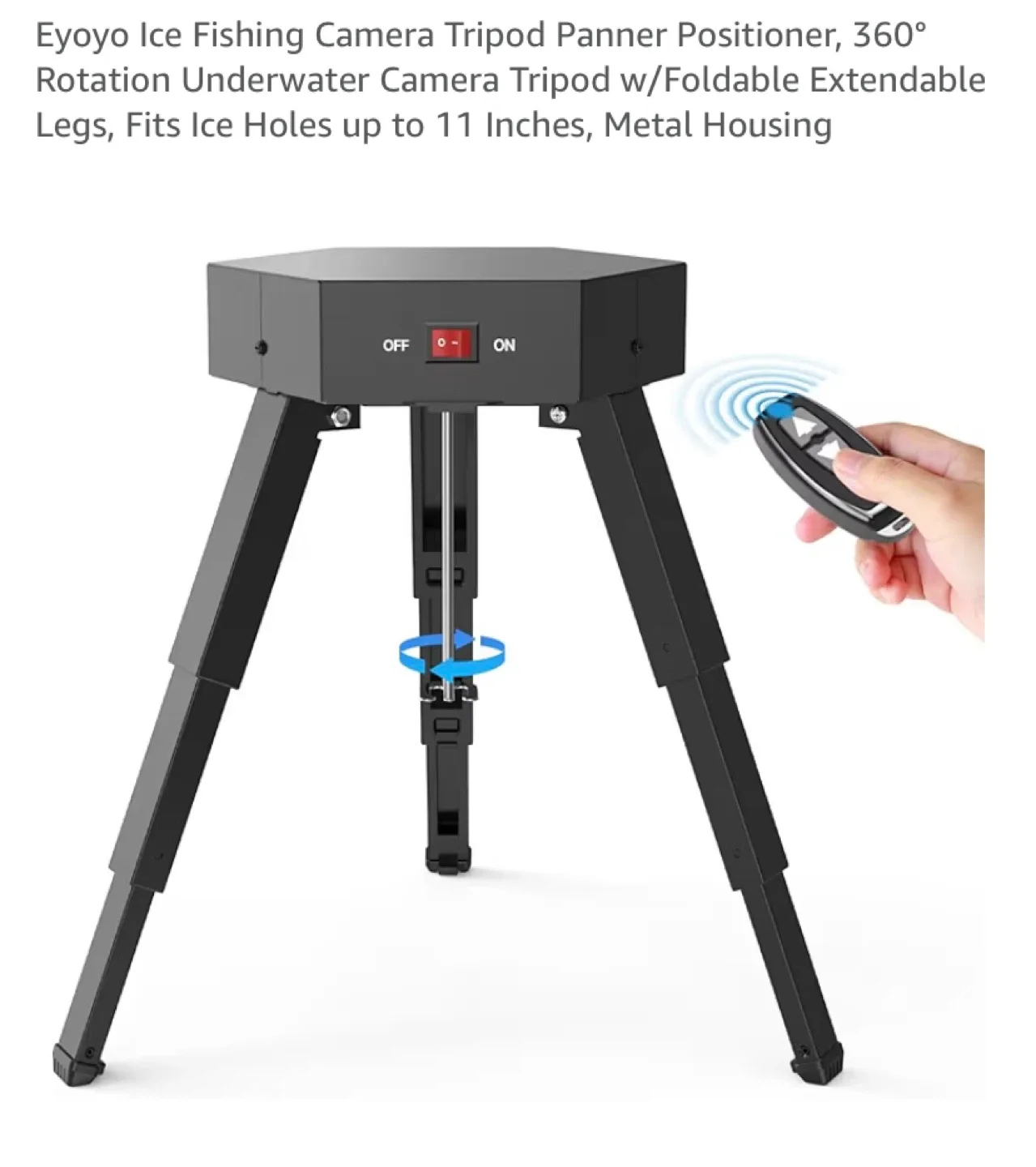 New Eyoyo Ice Fishing Camera Tripod Panner Positioner 360°