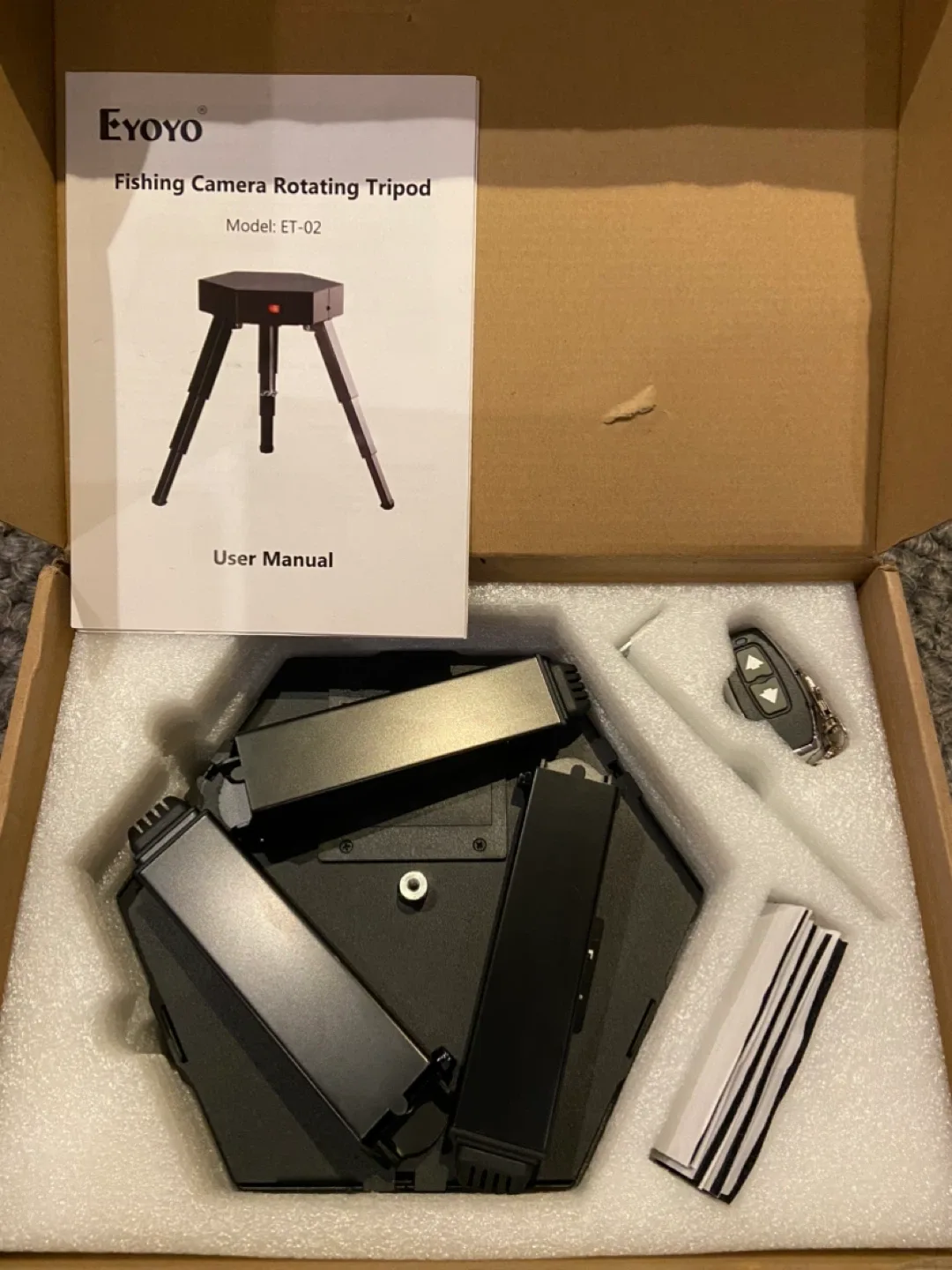 New Eyoyo Ice Fishing Camera Tripod Panner Positioner 360° image indicator(9)