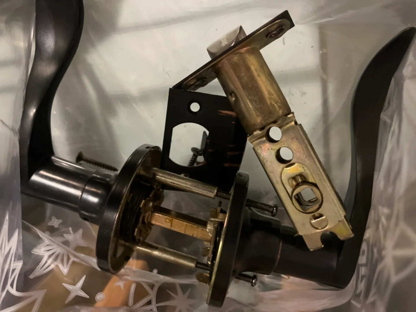 Door Lever Handle Set - Black image indicator(2)