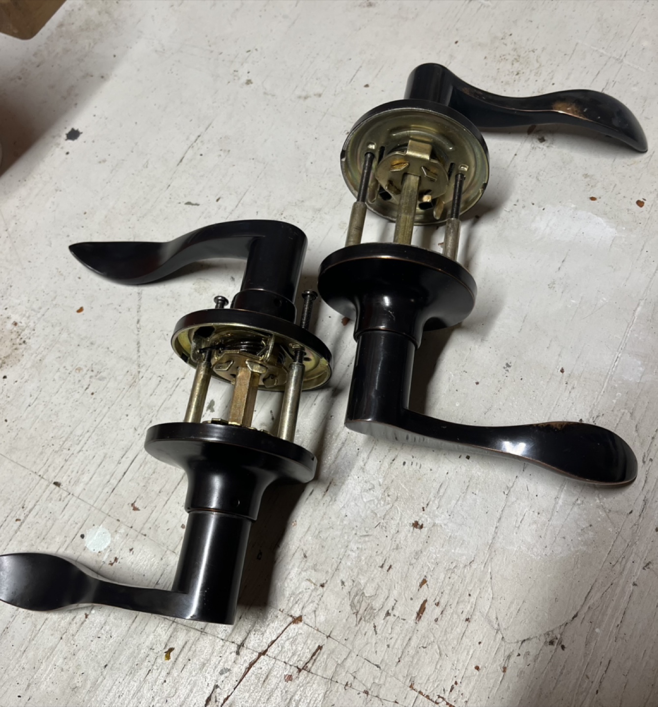 Door Lever Handle Set - Black - photo 3