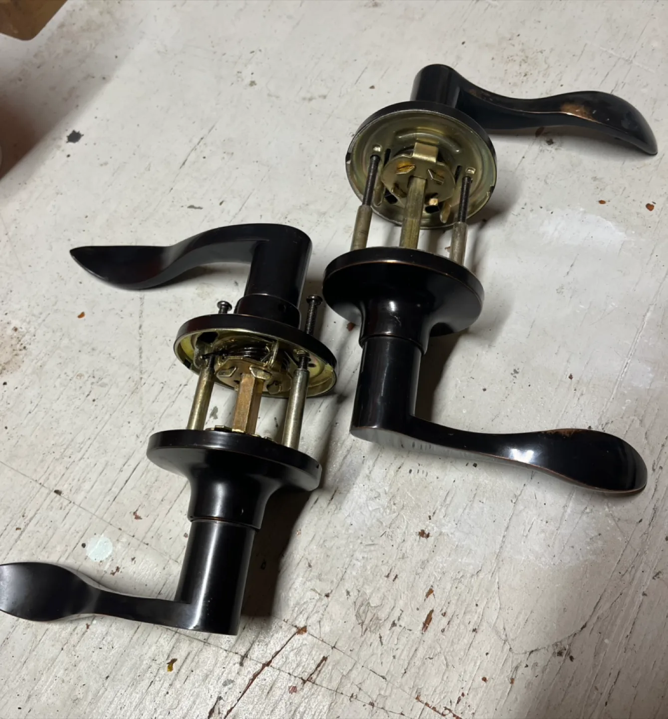 Door Lever Handle Set - Black image indicator(3)