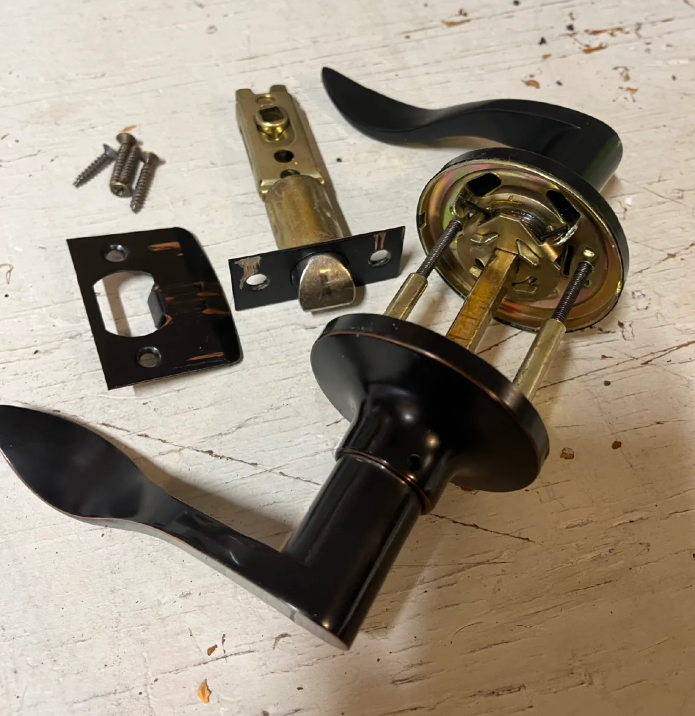 Door Lever Handle Set - Black image indicator(4)