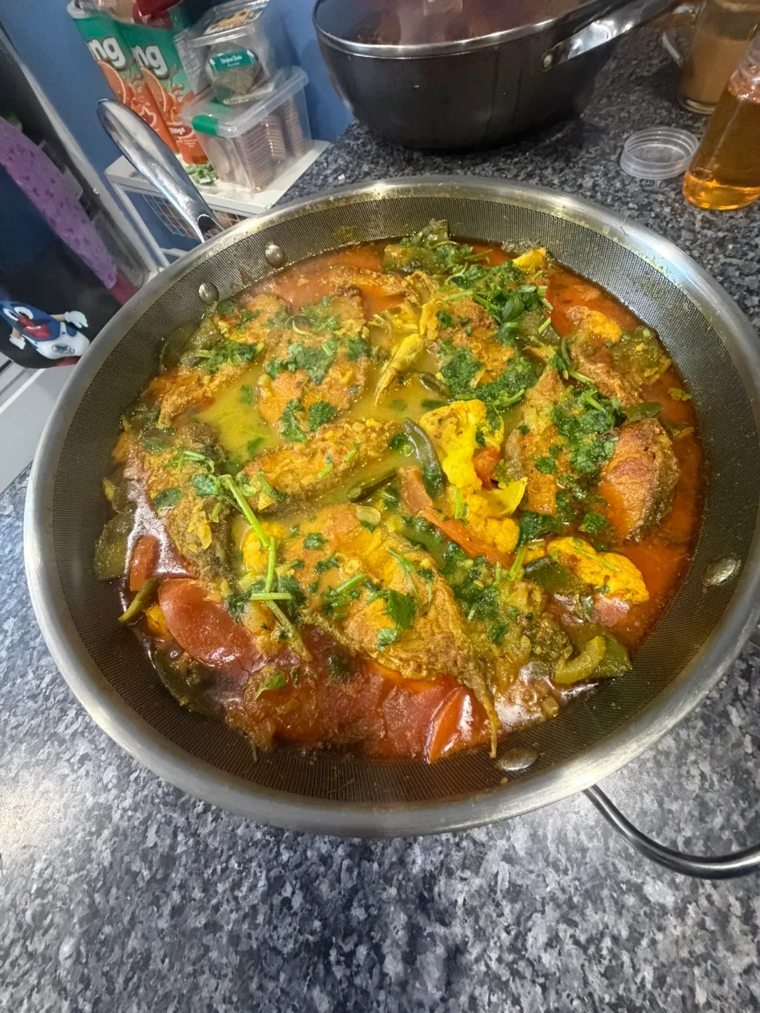Home made bowal fish curry