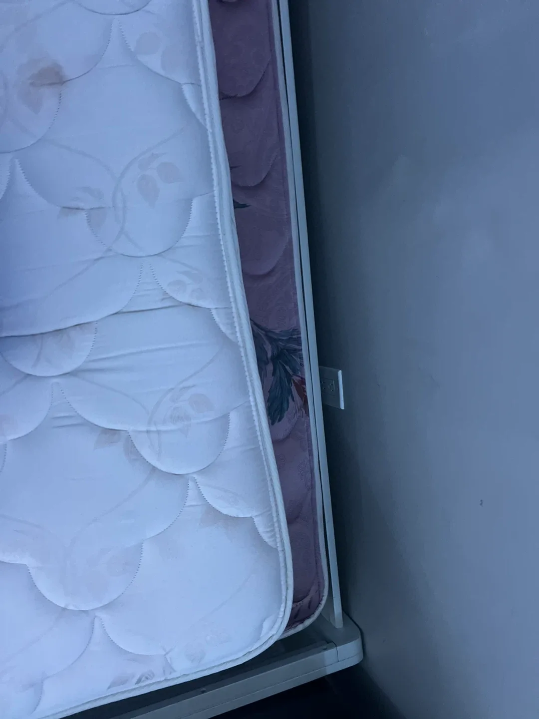 Bed frame and mattress (queen size)