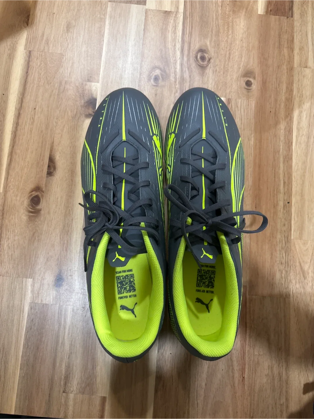 Puma Ultra Match LL FG/AG Soccer Cleats - Grey & Yellow