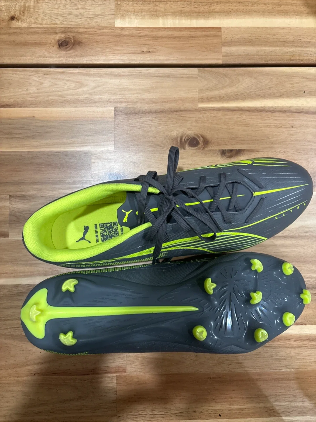 Puma Ultra Match LL FG/AG Soccer Cleats - Grey & Yellow image indicator(5)