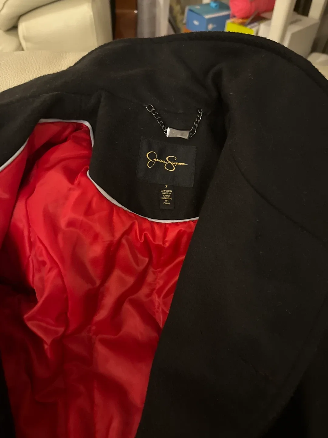 Jessica Simpson Black Coat - Size 7