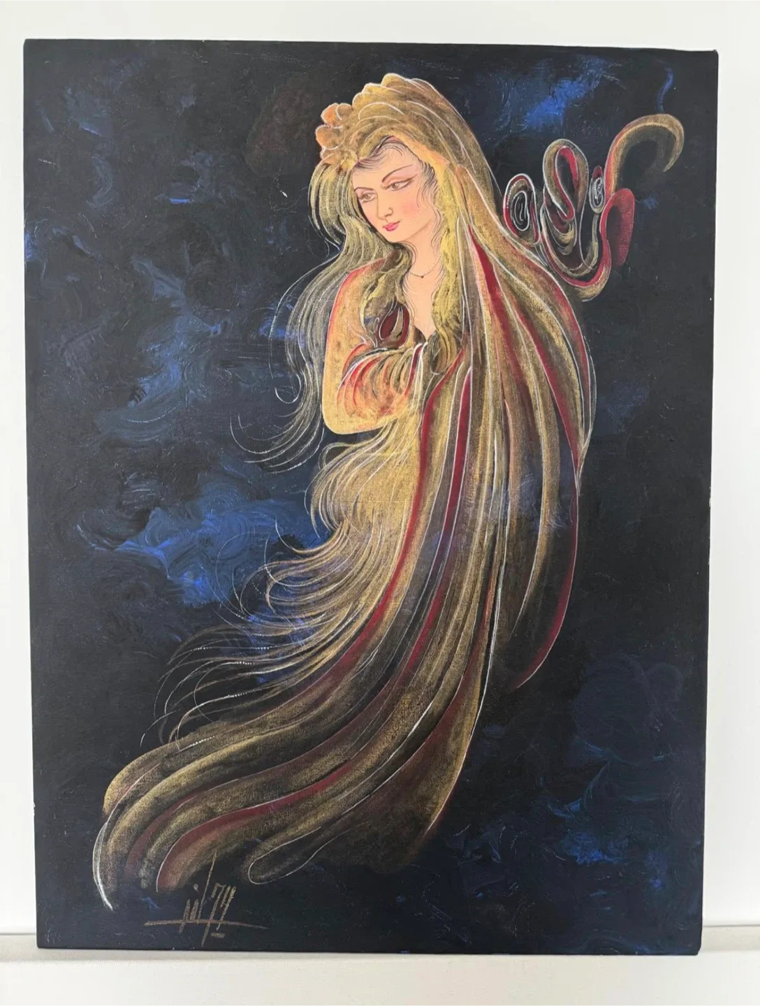 Acrylic hand painting