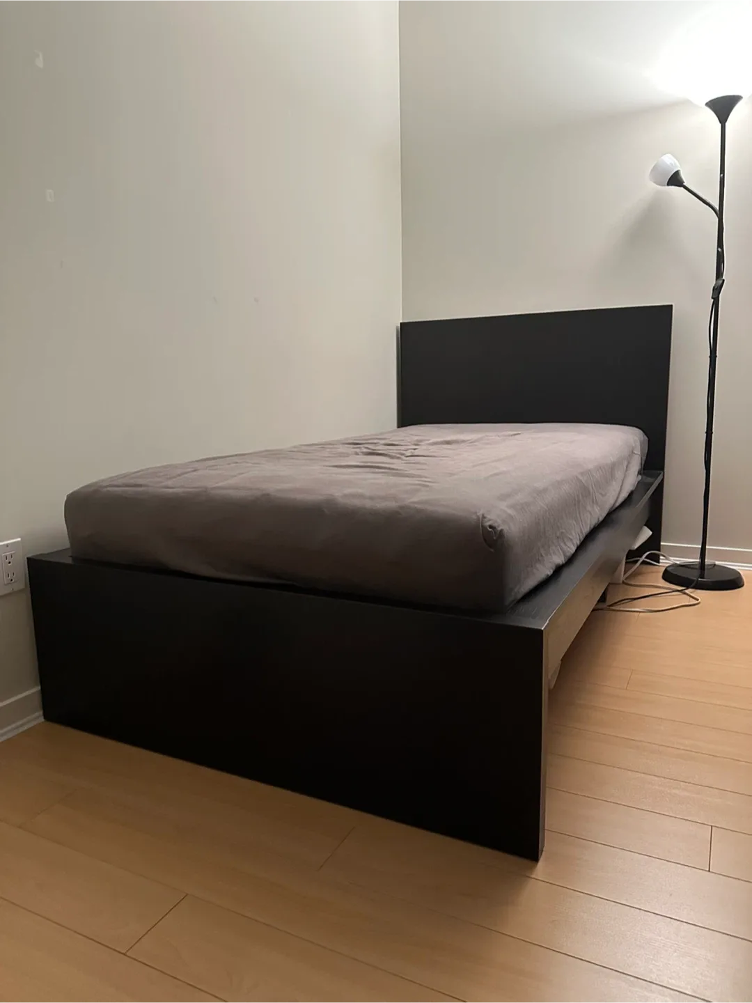 IKEA MALM Bed Frame and Mattress