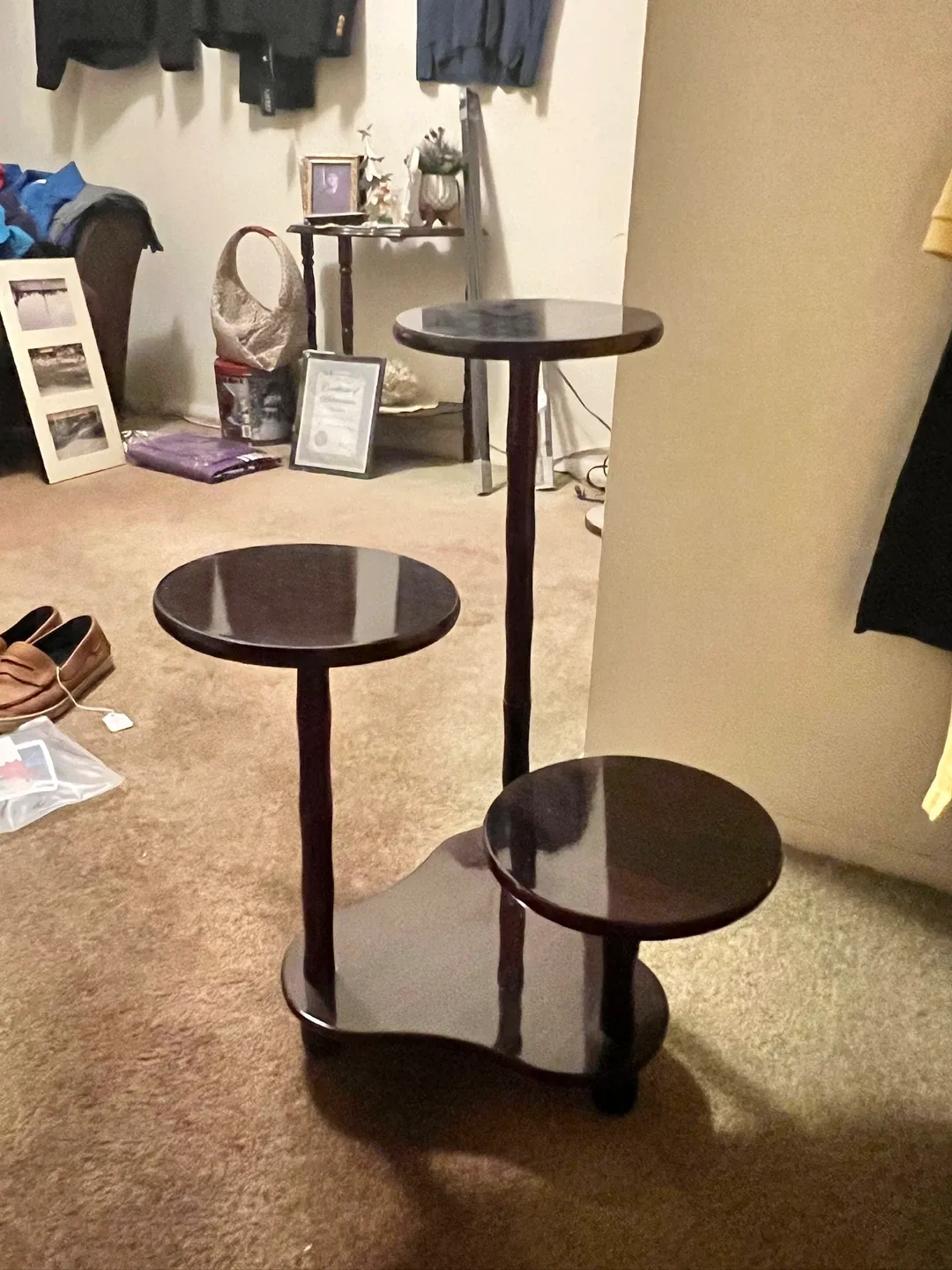 3-Tier Plant Stand - Dark Brown image indicator(2)