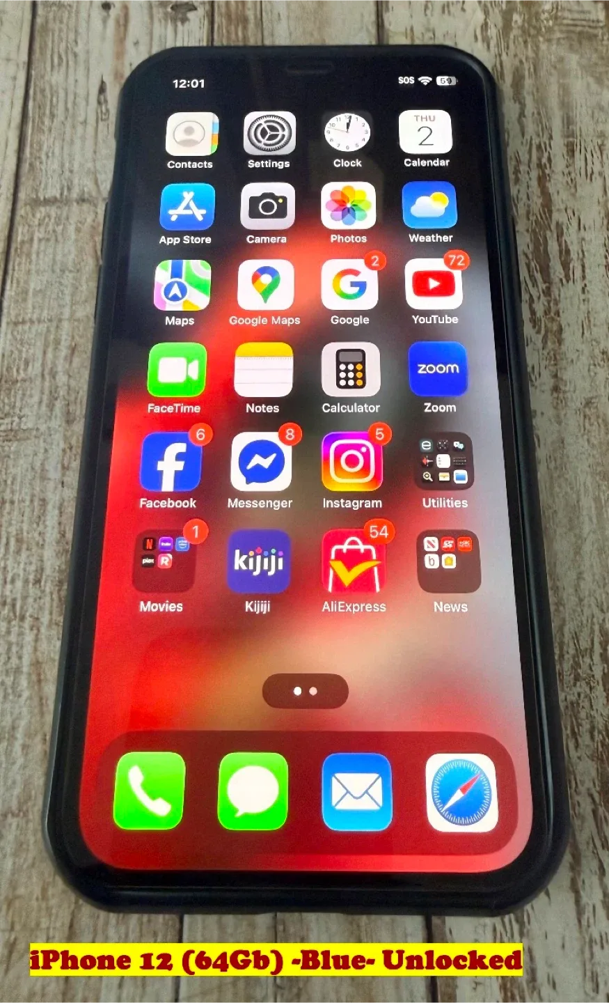 iPhone 12 (64Gb) -Blue- Unlocked image indicator(5)