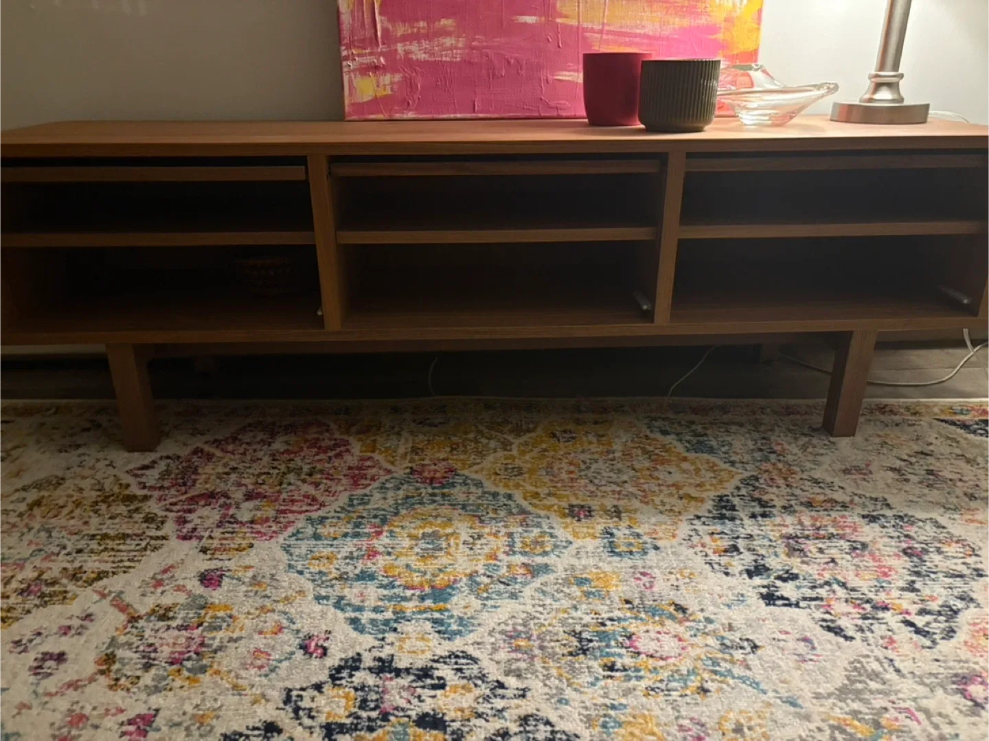 Wood TV Stand/Media Console image indicator(2)