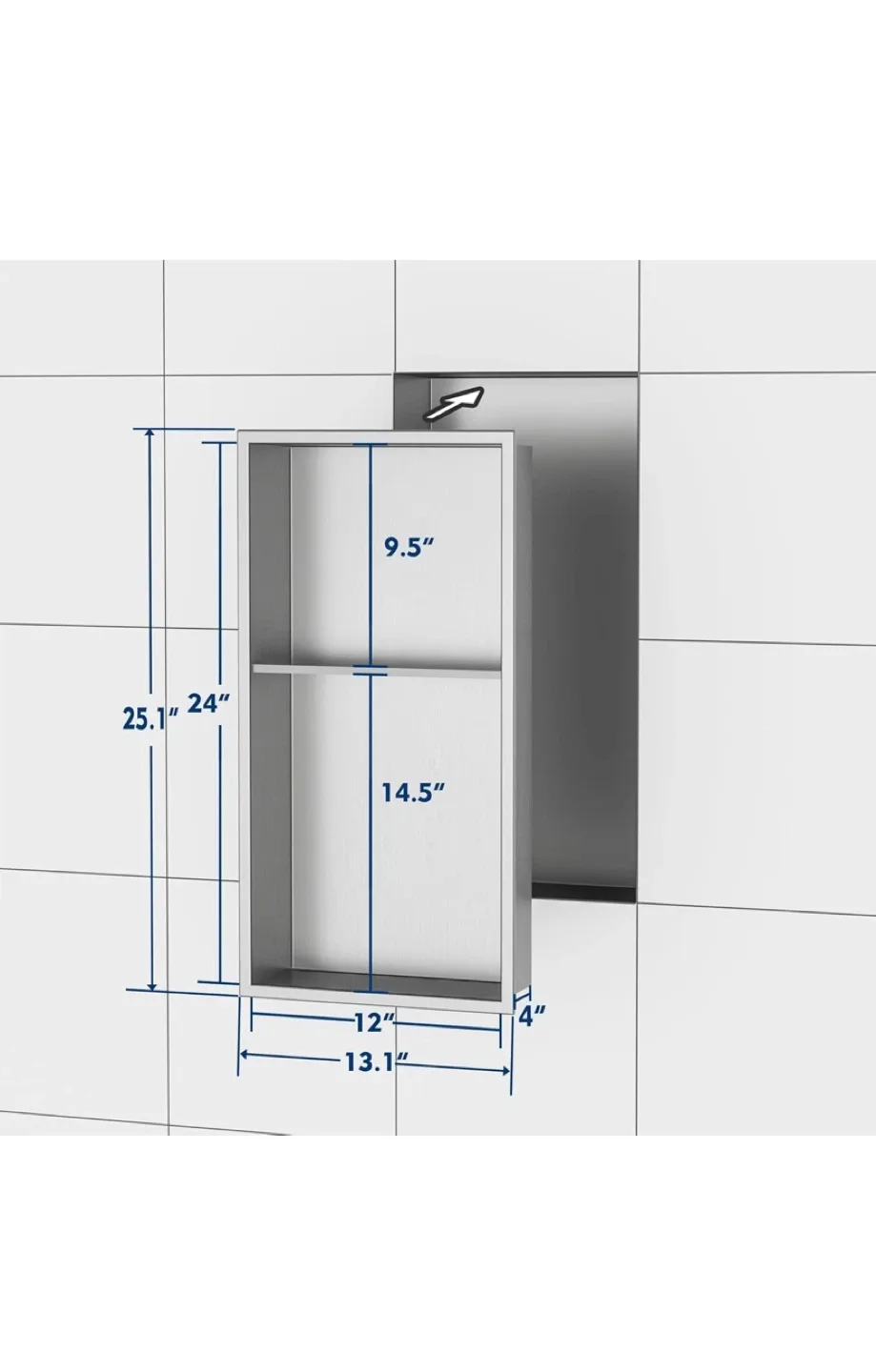 Walbay Stainless Steel Shower Niche - New in Box!