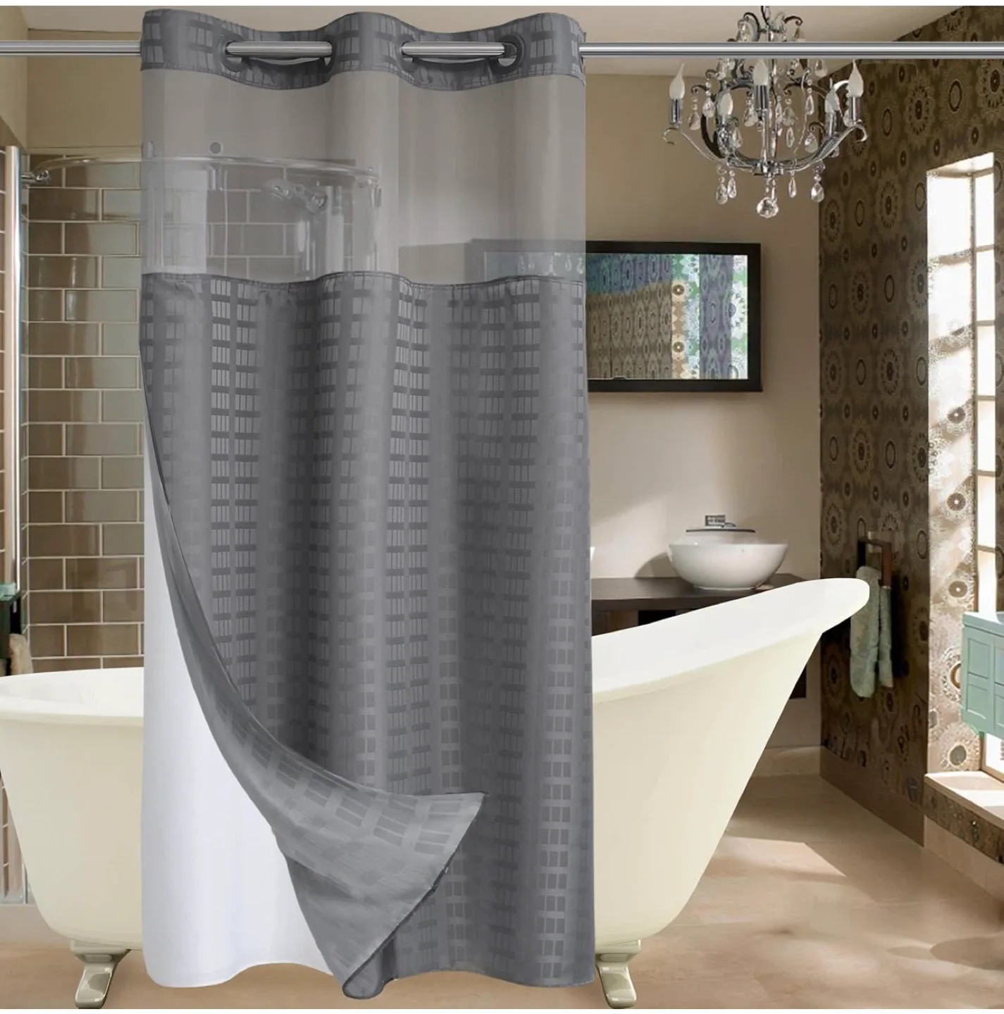 Shower Curtain- Grey