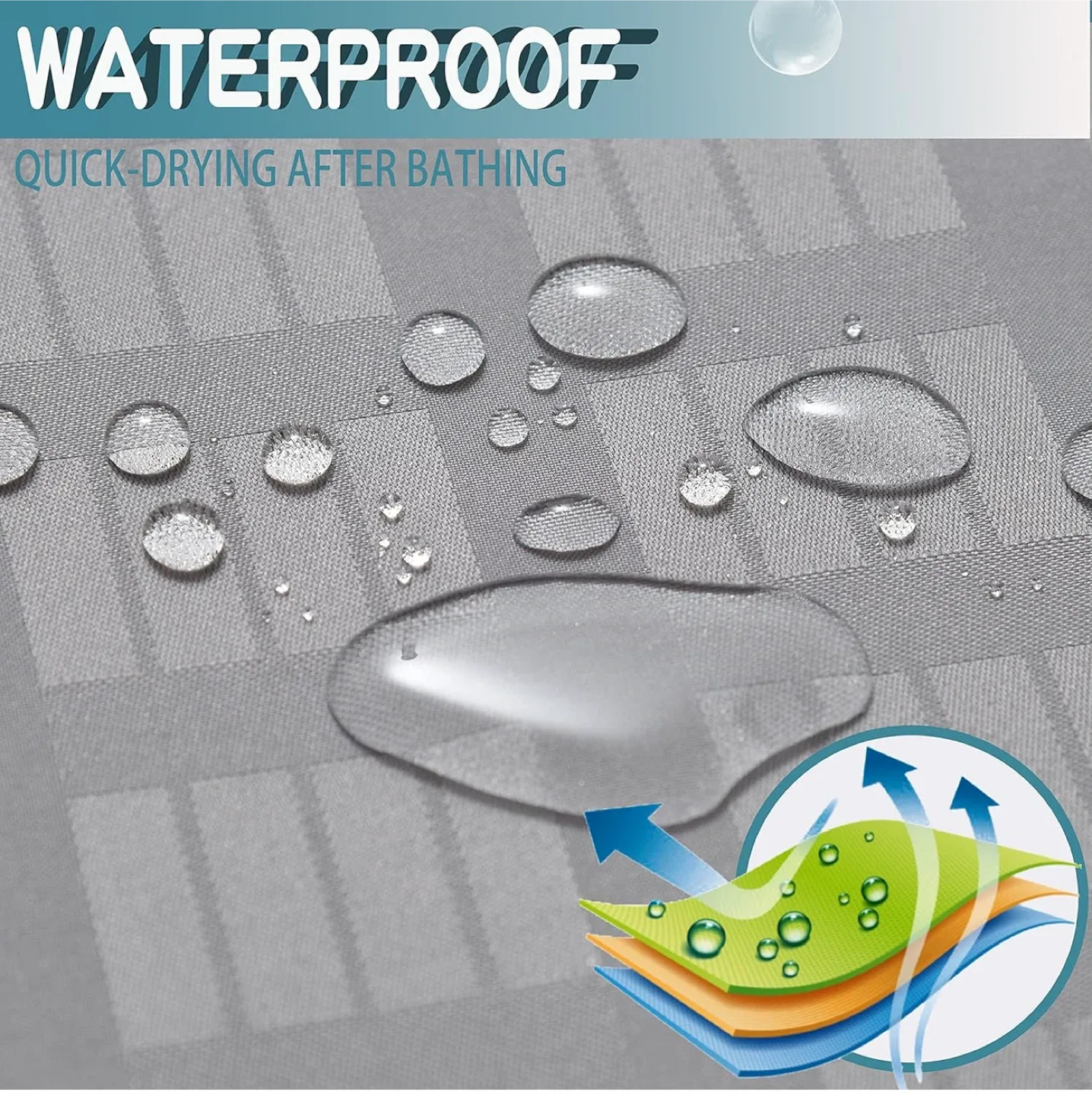 Shower Curtain- Grey image indicator(6)