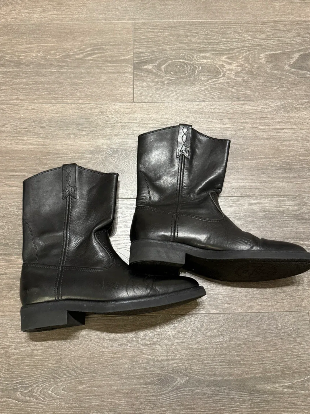 Golden Goose Black Leather Biker Boots size 38 Italy image indicator(3)