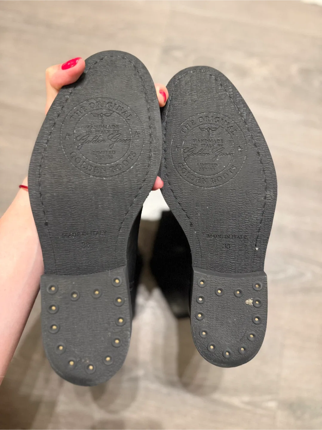 Golden Goose Black Leather Biker Boots size 38 Italy image indicator(6)