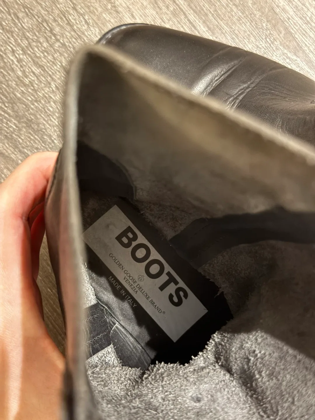 Golden Goose Black Leather Biker Boots size 38 Italy image indicator(10)