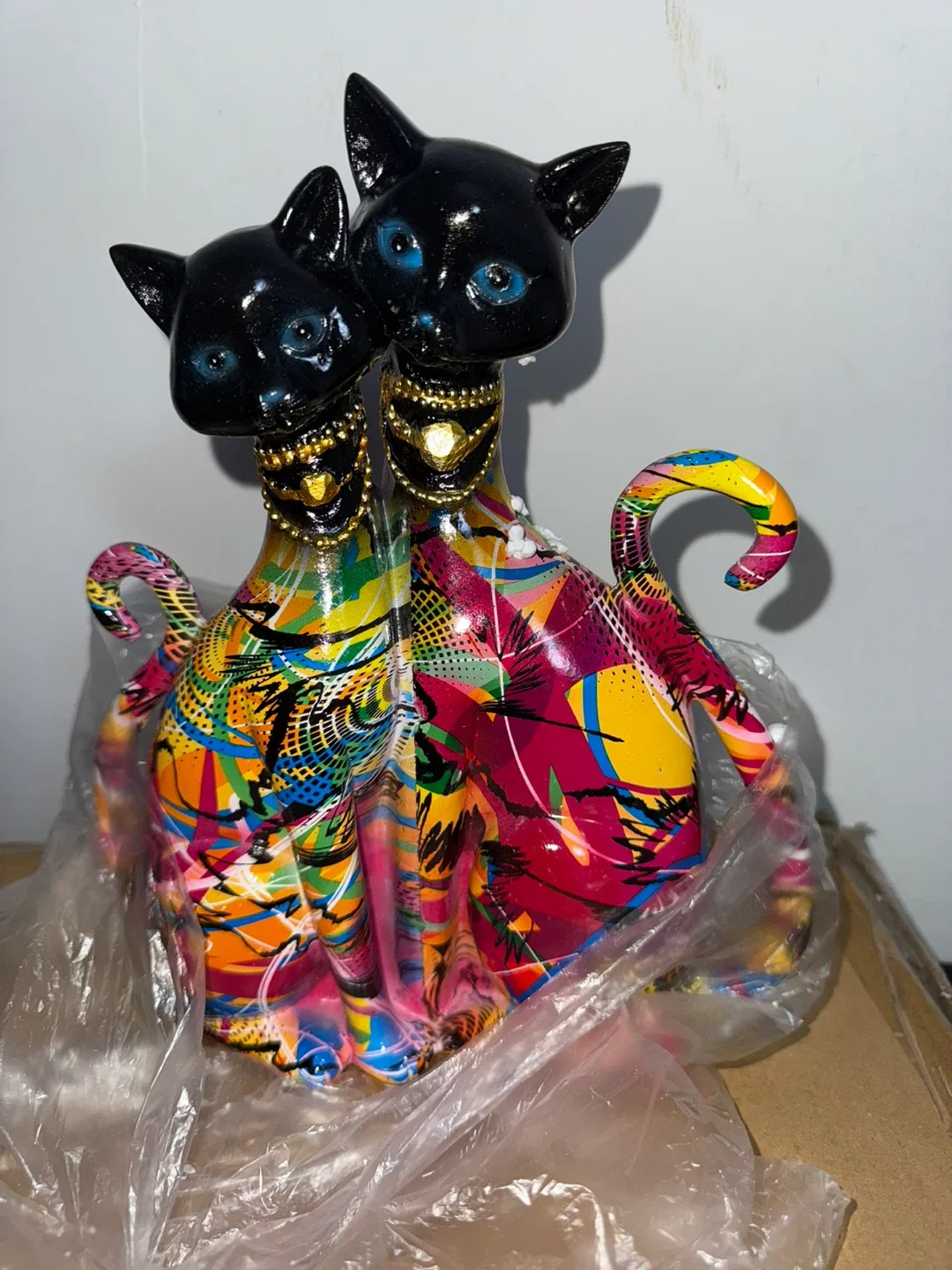 Graffiti Egyptian Cat Sculpture - Multi B image indicator(6)