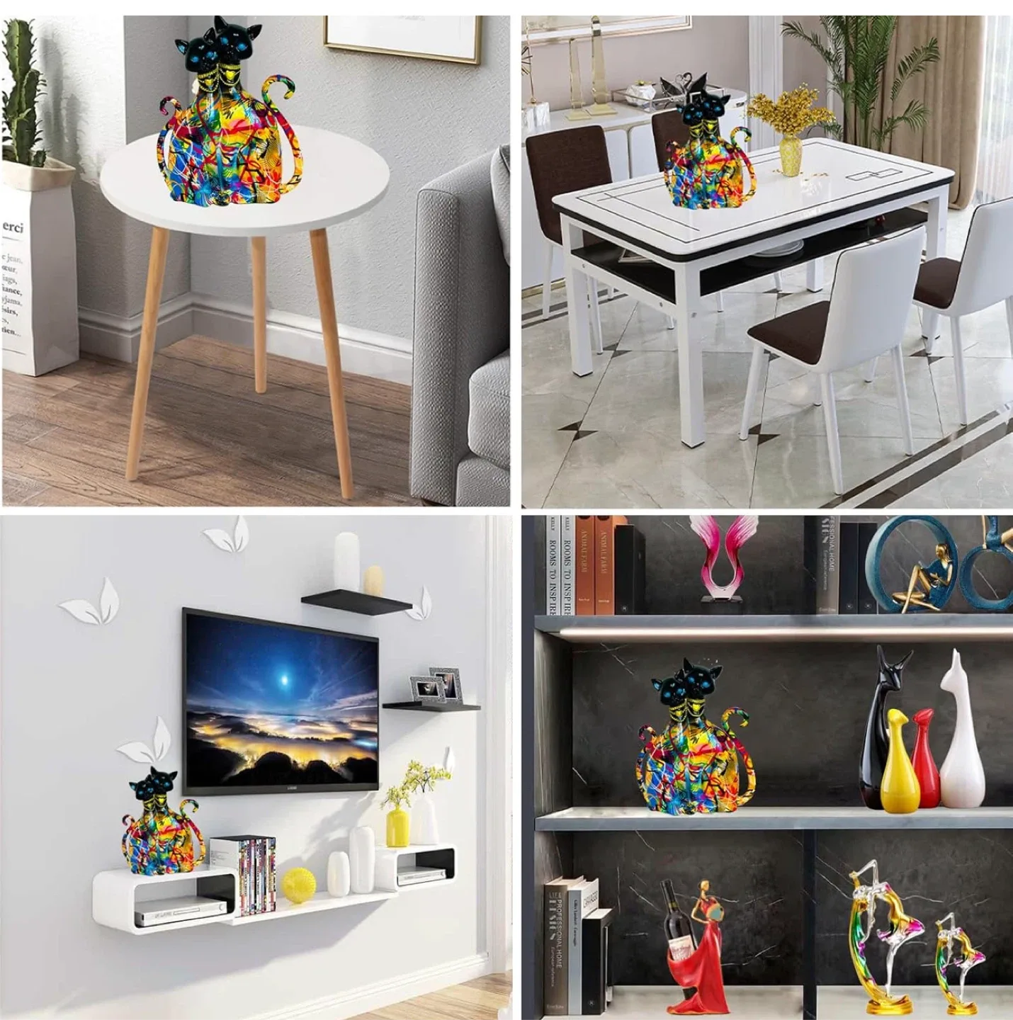 Graffiti Egyptian Cat Sculpture - Multi B image indicator(4)