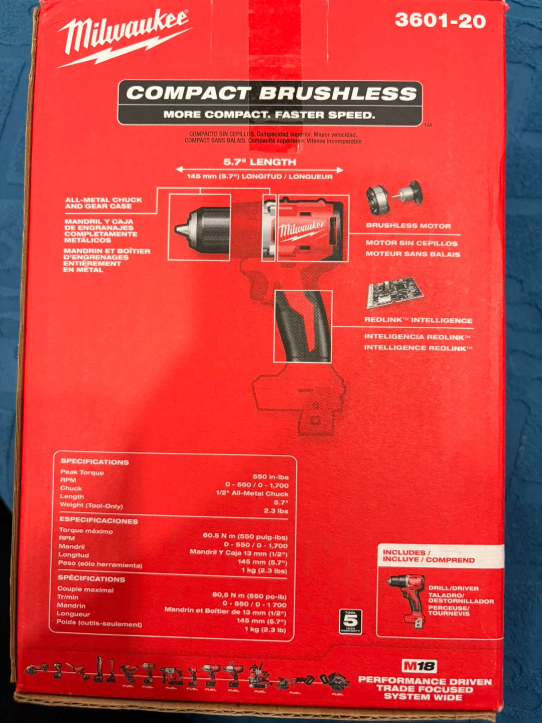 Milwaukee M18 Compact Brushless 1/2" Drill/Driver - photo 2