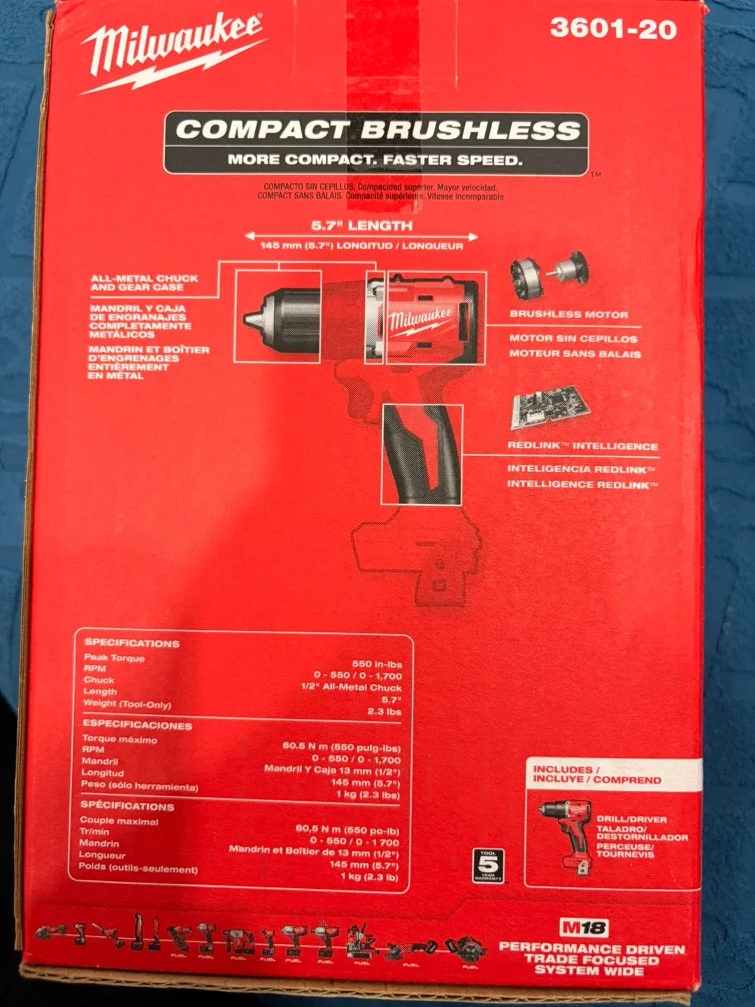 Milwaukee M18 Compact Brushless 1/2" Drill/Driver image indicator(2)