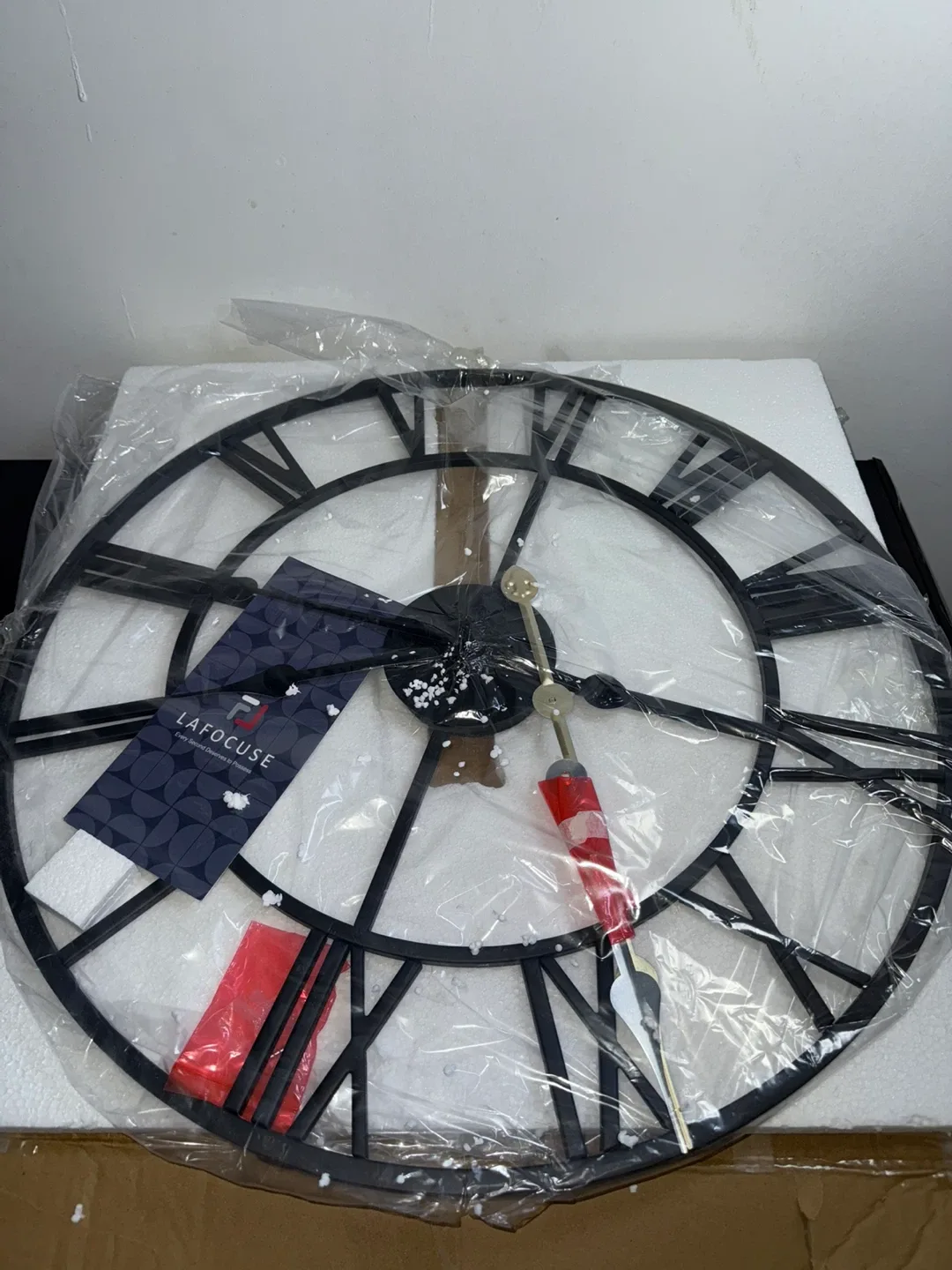 Lafocuse Large Roman Numeral Wall Clock - 22inch image indicator(7)