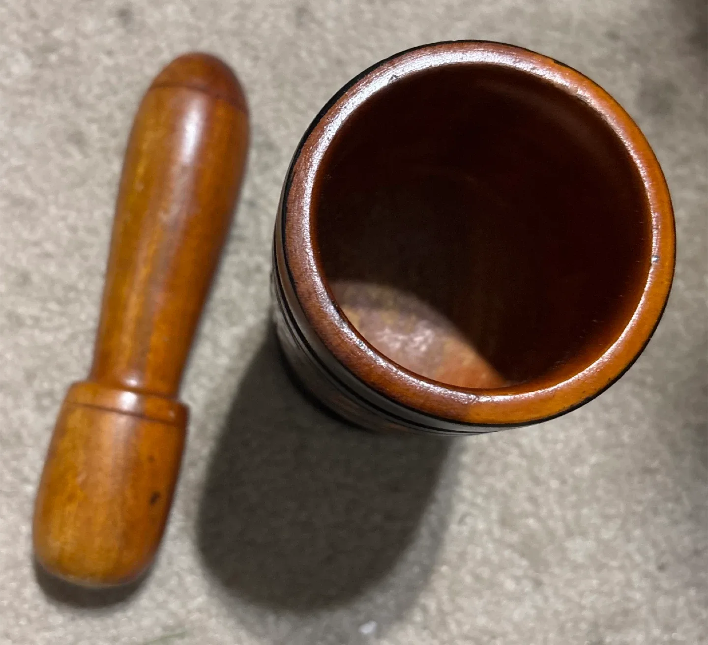 Pilon Haitiano hand-carved Mortar & Pestle image indicator(3)